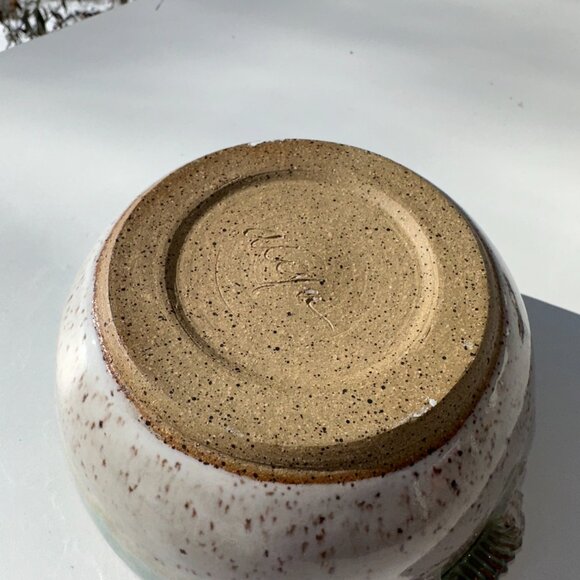 #1152 CERAMIC BOWL 5 ¾”D X 3”T  EARTH TONES SEE PHOTOS - Picture 5 of 12